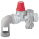 Groupe de sécurité Thermador coudé chromé pour chauffe-eau Ø 3/4" - GS20C