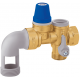 Groupe de sécurité coudé Thermador laiton avec siège inox 3/4" - GS20CLI