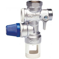 Groupe de sécurité vertical chromé avec siège inox