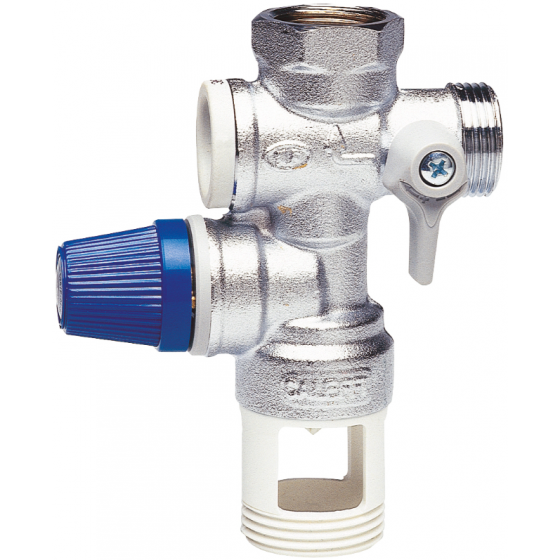 Groupe de sécurité vertical chromé avec siège inox