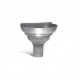Cuvette Zinc de branchement DN 100 1/2 ronde face