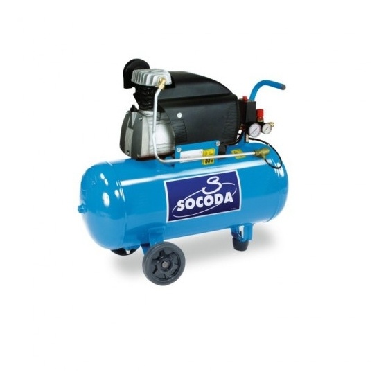 Compresseur d'air à entrainement direct lubrifié 50 L - 2CV