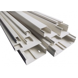 Goulotte H 40 - PVC 60 X 40 Blanche Long 2.00 m La Piece