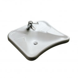 Lavabo Ergonomique 67 x 60 MATURA 2 Handicapé Incurvé
