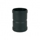 Manchon 12 cm Femelle / Femelle Ø 80 mm Noir
