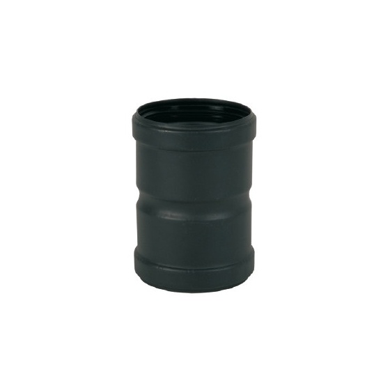 Manchon 12 cm Femelle / Femelle Ø 80 mm Noir