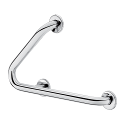 Poignet à 45 ° Inox poli Ø 32 mm - Modele à gauche