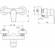 Mitigeur TESI Douche mural A6581 AA