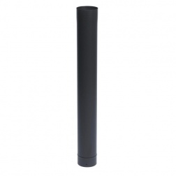 Tuyau de 1.00 m émaillé Noir Mat Ø 125