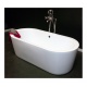 Baignoire 1700 x 800 mm Acrylique renforcé Ep 3.5 mm OLERON Blanc 