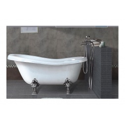 Baignoire RETRO 1700 x 750 mm 1900 x 750 mm Blanc