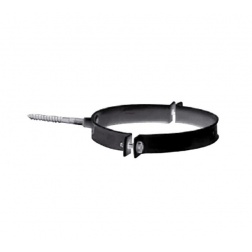 Collier Alu Laqué Noir pour BIOTEN Ø 80 / 125 mm - 472480