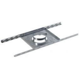 Support BIOTEN plancher galvanisé Ø 80 / 125 mm