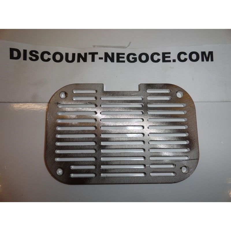 Grille da/ération ronde en m/étal gris /Ø 160 mm Dimensions ext/érieures 200 mm