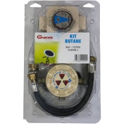 Kit butane Gurtner classe 1 pour raccordement cuisinière - Débit 2.6 kg - 12745