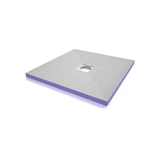 Receveur à carreler 1200 x 1200 x 40 écoulement centré