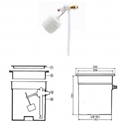 Ensemble vanne pour regulateur de niveau COFIES RNX193014