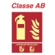 Panneaux Extincteur Plaque " Classe AB " 150 X 200 - 19 12 352