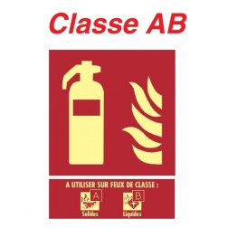 Panneaux Extincteur Plaque " Classe AB " 150 X 200 - 19 12 352