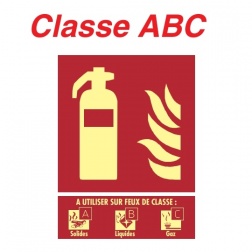 Panneaux Extincteur Plaque " Classe ABC " 150 X 200 - 19 12 360