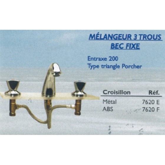 Mélangeur Evier 3 trous Ecartement 120 à 240 mm