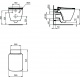 Cuvette suspendu STRADA II Aquablade 54 X 36 - T 359601