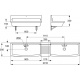 Lavabo céramique THOIRY 90 X 39.5 P3120 01