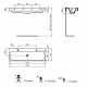 Lavabo collectif résine 1200 X 400 mm - P096201