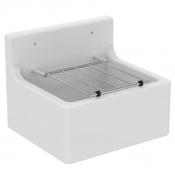 Service poste d'eau Ideal Standard Porcher 45.5 x 38 cm avec grille - S593901