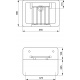 Poste d'eau SERVICE 45.5 x 38 cm Grille porte seau -S593901