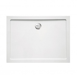 Receveur 1200 X 800 mm AKO à poser ou encastrer sur pied - Blanc