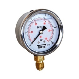 Manomètre de Pression Glycerine Ø 63 mm de 0 à 2.5 bars - 1/4" Male