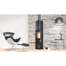 Poêle bois 8 KW Edilkamin TALLY 8 acier noir 808380