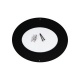 Rosace Elliptique 45° Noir Mat