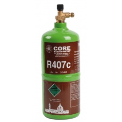 Bouteille de réfrigérants R407c rechargeable 900 gr - COR30008