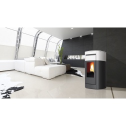 Thermopoele à Pellet VYDA H 22 Céramique Blanc creme 22.5 kw - 805220