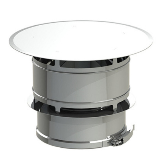 Chapeau anti - vent bride Ø 80 / 130