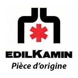 Flanc céramique coté rouge pour Edilkamin ARIS - R1011280