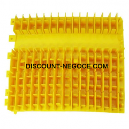 Brosse PVC Jaune sans anneau mousse N°21 - 6101645
