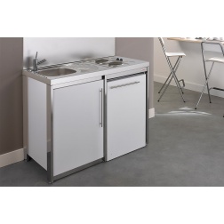 Cuisinette complète Moderna METALINE 1200 x 600 glacier KPAZ120T02