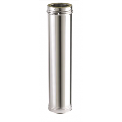 D/Parois isolé Inox 316/304 Ø 125 / 185 Ext - Lg 1000 mm