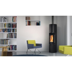 Poêle à bois 8 KW Edilkamin TALLY 8 uP s Canalisable acier noir 808420