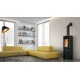 Poêle bois 8 KW Edilkamin TALLY 8 Up Canalisable acier noir 808340