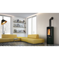 Poêle bois 8 KW Edilkamin TALLY 8 Up Canalisable acier noir 808340