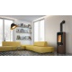 Poêle à bois 8 KW Edilkamin TALLY 8 Up Canalisable bronze - 808360