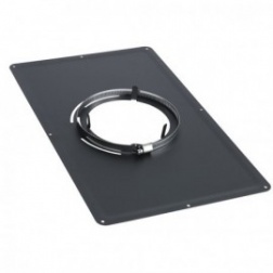 Plaque de Propreté NOIRE pour plafond Noir mat 300 x 500 - Ø 100 mm - 128100