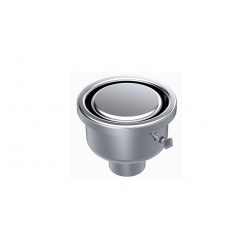 Siphon Inox Rond pour sol en résine sortie Vertical Ø 40 - 1040CF