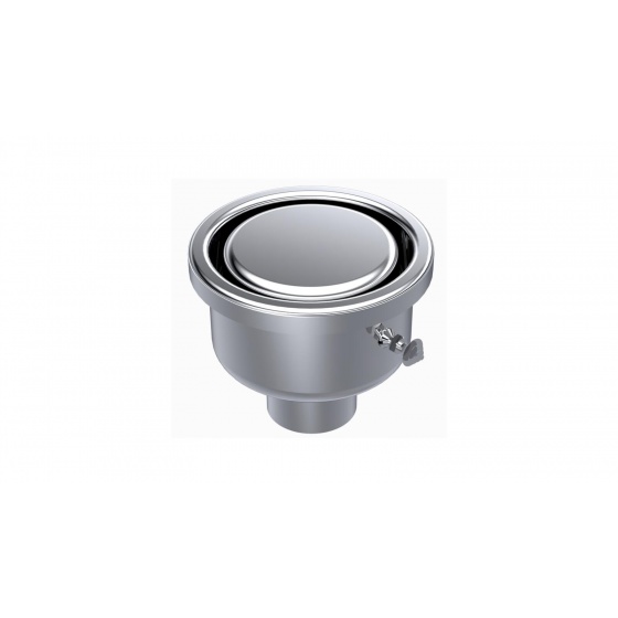 Siphon Inox Rond pour sol en résine sortie verticale Ø 40 - 1040CF