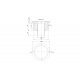 Siphon Inox Rond pour sol en résine sortie Vertical Ø 40 - 1040CF
