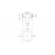Siphon Inox Rond pour sol en résine sortie Vertical Ø 50 - 1550CFB